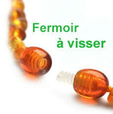 Bracelet bébé en Ambre avec fermoir olives Caramel