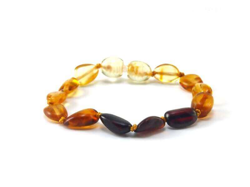 Bracelet d' Ambre bébé olivette Arc en ciel