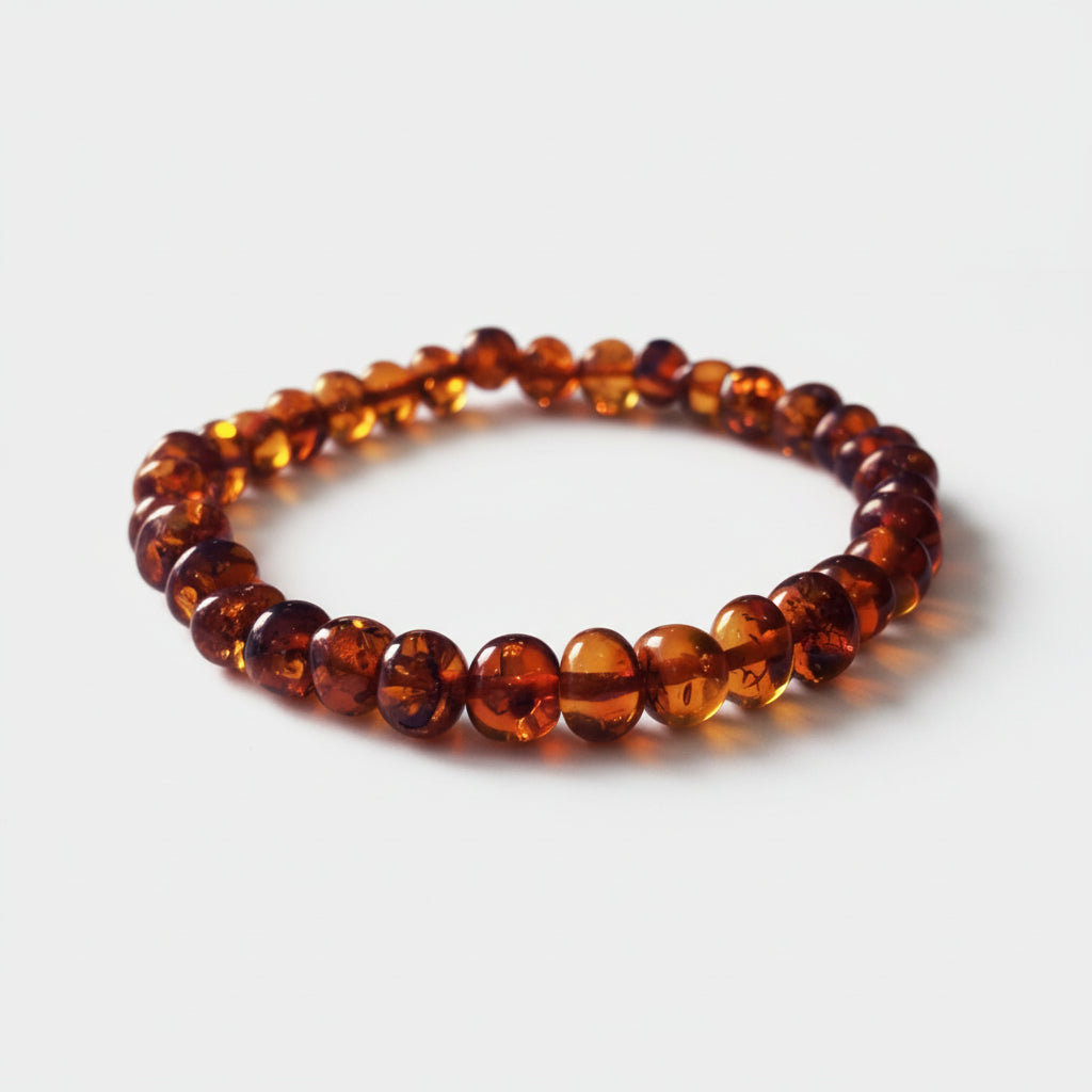Bracelet Adultes en Ambre Caramel