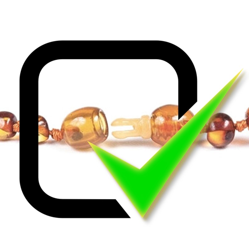 Collier Bébé en Ambre perles Rondes Caramel 4 Tailles au choix